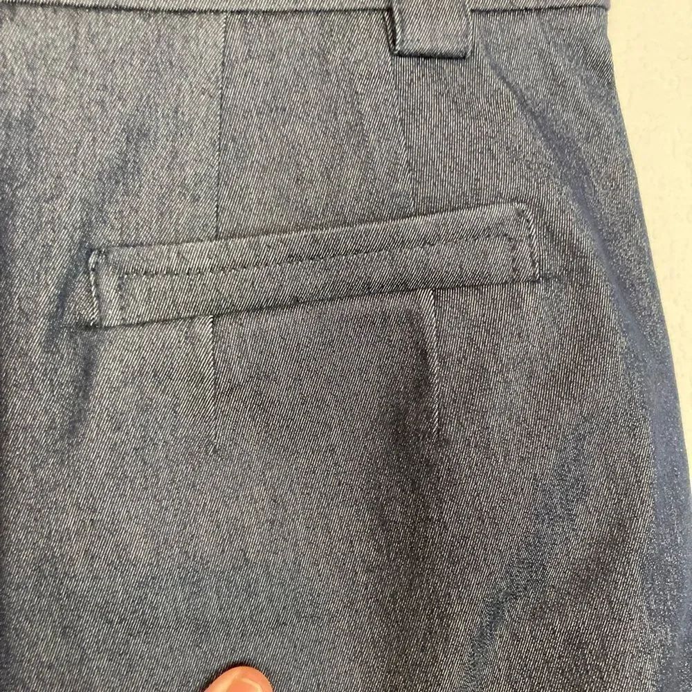 Talbots NWOT dark chambray high waist slim trousers - Picture 10 of 10